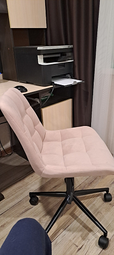 Компьютерное кресло Честер латте / золото фото покупателя 17