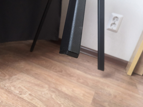 Стул на металлокаркасе Чилли К темно-серый (velutto 32) / черный фото покупателя 464