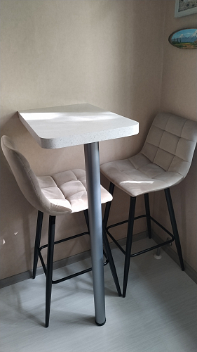 Барный стул Lecco UF910-07 велюр pink фото покупателя 4