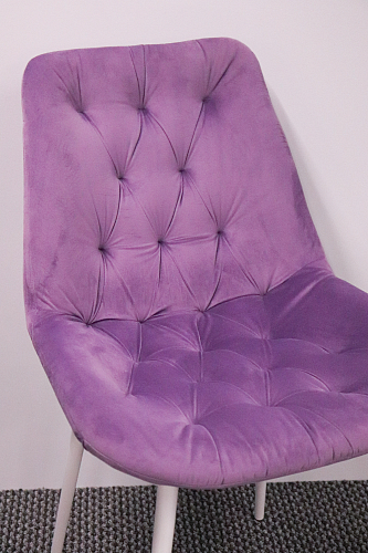 Стул на металлокаркасе Гояр confetti green / белый глянец из шоурума 5