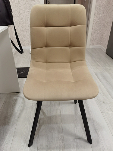 Стул на металлокаркасе Чилли К черный / зеленый фото покупателя 278