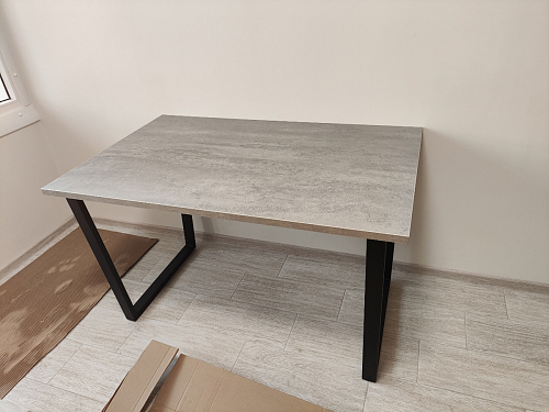 Стол раскладной Лота Лофт 120 25 мм юта / черный матовый фото покупателя 449