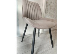 Стул на металлокаркасе Вейв светло-серый (hl 63) / 10К черный каркас фото покупателя 333