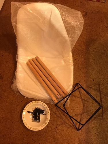 Пластиковый стул Eames PC-015 серо-голубой / дерево фото покупателя 464