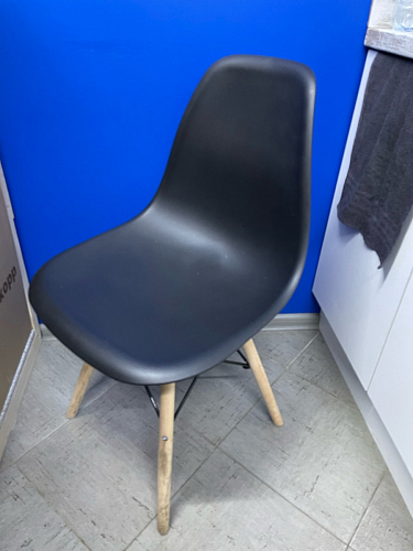 Пластиковый стул Eames PC-015 серо-голубой / дерево фото покупателя 131