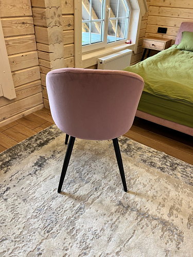 Стул на металлокаркасе Gabi 1 light purple / black фото покупателя 182