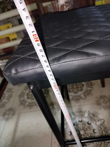 Барный стул Teon gray / chrome фото покупателя 3