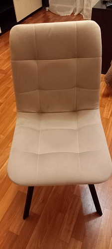 Стул на металлокаркасе Чилли К темно-серый (velutto 32) / черный фото покупателя 392