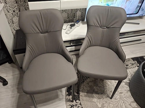Стул на металлокаркасе Neli gray / black фото покупателя 5