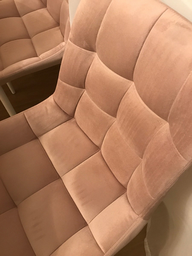 Стул на металлокаркасе Челси велюр коричневый / черный каркас фото покупателя 20