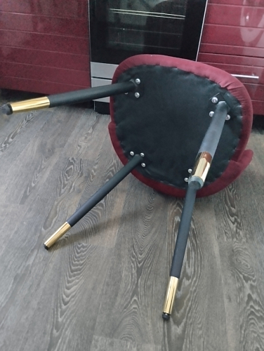 Стул на металлокаркасе Gabi latte / gold / black фото покупателя 528