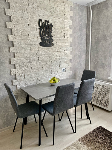 Стол Тринити Лофт 120 32 мм дуб галифакс табако / черный матовый фото покупателя 881