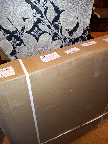 Стол Тулип 90х73 дуб вотан / белый  - Уцененный экземпляр фото покупателя 107