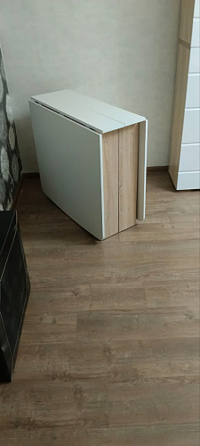 Стол обеденный раздвижной СтК7 дуб молочный фото покупателя 93