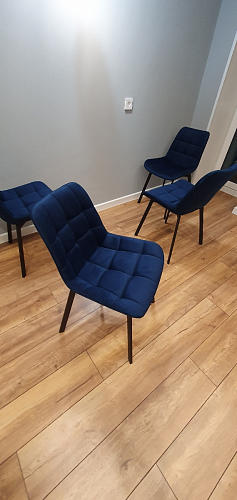 Стул на металлокаркасе Челси морская волна / черный фото покупателя 202