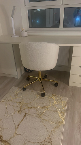 Компьютерное кресло Lika white teddy фото покупателя 2