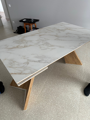 Керамический стол Ливи 140(200)х80х78 patagonia bronze / черный фото покупателя 26