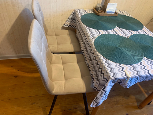 Стул на металлокаркасе Чилли К светло-серый велюр / черный каркас фото покупателя 1175