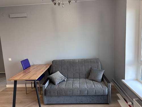 Стол Тринити Лофт 120 32 мм дуб галифакс табако / черный матовый фото покупателя 899