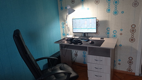 Стол письменный Бриз МДФ волна лайм / ясень светлый фото покупателя 217