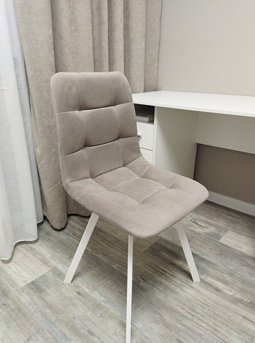 Стул на металлокаркасе Чилли К черный / зеленый фото покупателя 683