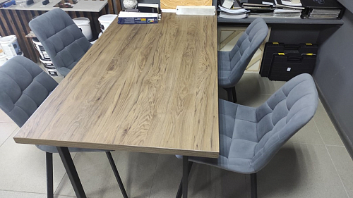 Стул на металлокаркасе Челси К бирюзовый / черный фото покупателя 170