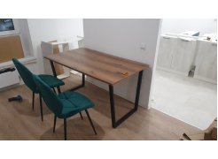 Стол Лота Лофт 140 25 мм черный матовый / бетон фото покупателя 426