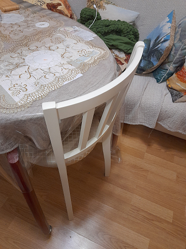 Деревянный стул Айра молочный / ромб фото покупателя 3