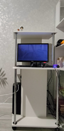 Компьютерный стол КСТ-12 белый фото покупателя 31