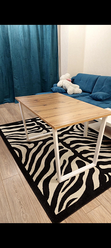 Деревянный стол Лота Лофт 140х80 дуб крафт табачный / черный матовый фото покупателя 294