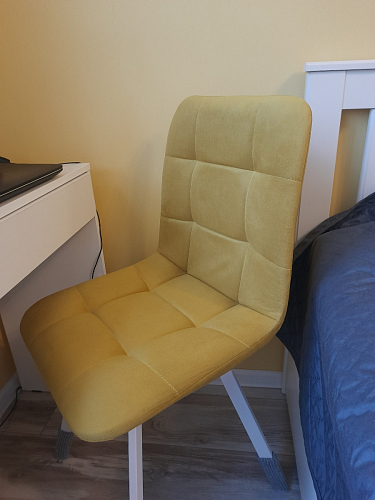 Стул на металлокаркасе Чилли синий / белый фото покупателя 1199