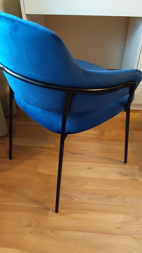 Стул на металлокаркасе Инклес темно-зеленый / черный глянец фото покупателя 33