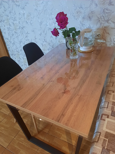 Деревянный стол Лота Лофт 120х75 белый матовый / дуб крафт золотой фото покупателя 99