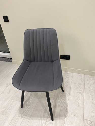 Стул на металлокаркасе Седа К латте / черный фото покупателя 218