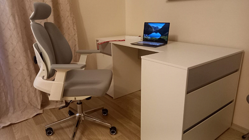 Компьютерное кресло Hiba gray / chrome фото покупателя 11