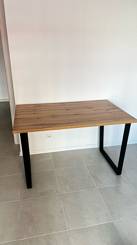 Деревянный стол Лота Лофт 120x75 дуб крафт табачный / черный матовый фото покупателя 841