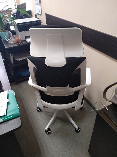 Компьютерное кресло Golem dark gray / white фото покупателя 53