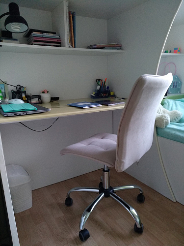 Компьютерное кресло One/Ван флок бежевый 7 фото покупателя 25