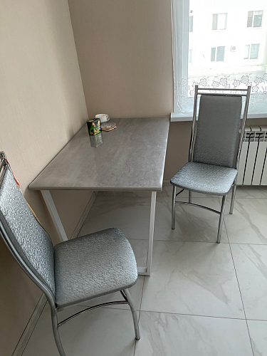 Стол Лота Лофт 140 25 мм черный матовый / бетон фото покупателя 732