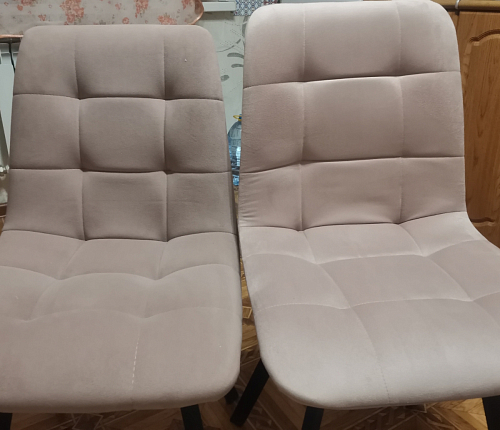 Стул на металлокаркасе Чилли К темно-серый (velutto 32) / черный фото покупателя 635