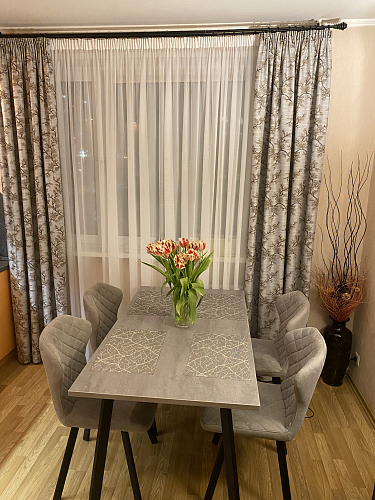 Стол Тринити Лофт 120 25 мм белый матовый / юта фото покупателя 5