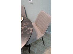 Стул на металлокаркасе Седа К крутящийся светло-серый  / белый фото покупателя 277