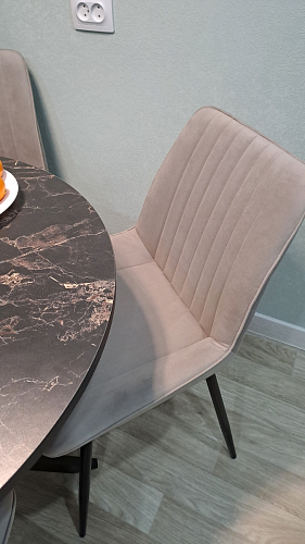 Комплект стульев Вейв 4 шт светло-серый / черный фото покупателя 277