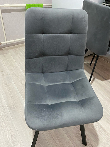 Стул на металлокаркасе Чилли светло-серый / черный фото покупателя 49