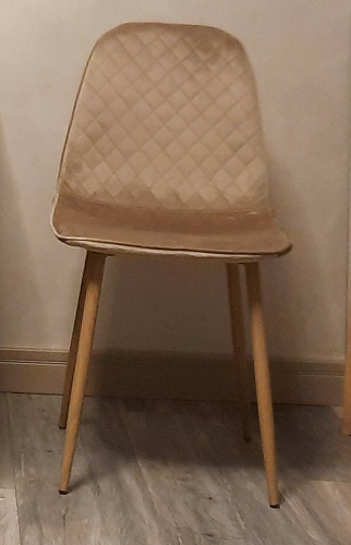 Стул на металлокаркасе Capri dark beige / white фото покупателя 136