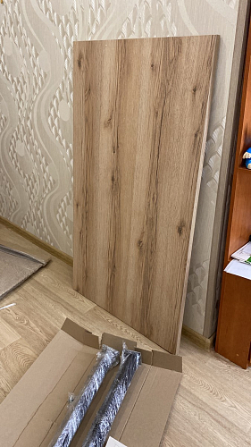 Стол Тринити Лофт 120 32 мм дуб галифакс табако / черный матовый фото покупателя 323