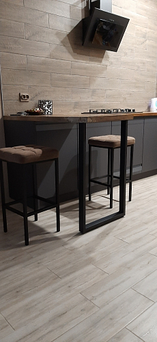 Барный стул Лофт катания минт / белый матовый фото покупателя 14