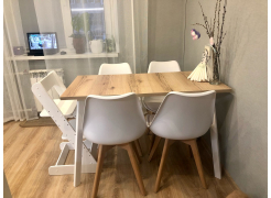 Стол Тринити Лофт 120 32 мм бетон / черный матовый фото покупателя 179