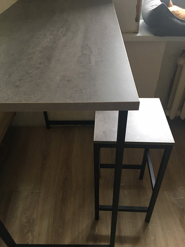 Барная стойка Дилан Лофт 120х50х90 бетон фото покупателя 199