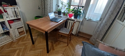 Стол Оригон сонома / черный матовый фото покупателя 6